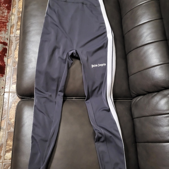 Palm Angels fitted track training jumpsuit in dark grey. - Picture 4 of 16